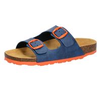 Lico Unisex Kinder Bioline Kids 2-schnaller Pantoletten, Blau Orange, 36 EU