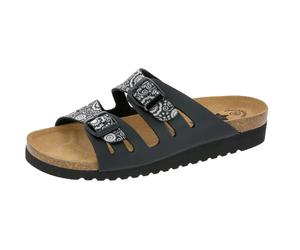 Pantolette LICO "Pantolette Bioline Lady Classic", Damen, Gr. 39, schwarz, Synthetik, Schuhe Damenschuh Schlappen Hausschuh Pantolette Sommerschuh, Topseller (483492-39) schwarz