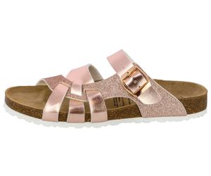 Pantolette LICO "Pantolette Bioline Latino", Damen, Gr. 39, rosa, Synthetik, Schuhe Damenschuh Schlappen Pantolette Sommerschuh (85843664-39) rosa