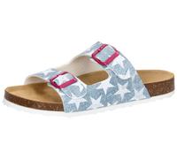 Lico Damen Bioline Platino Pantoletten, Blau/Weiss, 39 EU