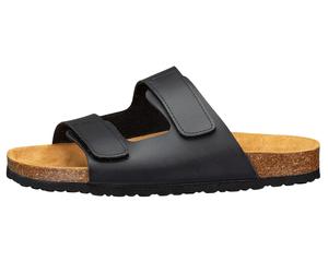 Pantolette LICO "Pantolette Bioline Velcro", Herren, Gr. 40, schwarz, Synthetik, Schuhe Pantolette (63673413-40) schwarz