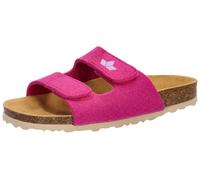 Pantolette LICO "Pantolette Bioline Velcro Kids", Mädchen, Gr. 27, rot, Filz, Schuhe Pantolette (38032313-27)