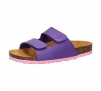 Pantolette LICO "Pantolette Bioline Velcro Kids", Gr. 38, lila, Filz, Schuhe (36068141-38) lila