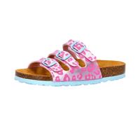 Lico Damen Bioline Kids Pantoletten, Rosa Türkis, 32 EU