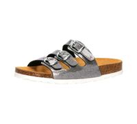 Pantolette Mädchen Schnallen silberfarben LICO Bioline Kids Glitter - Silber / 28