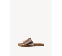 Tamaris Damen Pantoletten, Frauen Clogs, Pantoletten,TOUCHit-Fußbett,Antelope,Folk,nut,Taupe,weiblich,Lady,Ladies,Women's,Pewter,40 EU