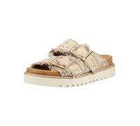 Pantolette MUSTANG SHOES "Mustang Shoes Pantoletten Textil", Damen, Gr. 36, sand, Textil, Schuhe Pantolette (85665732-36) sand