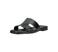Pantolette OH MY SANDALS "Oh My Sandals Pantoletten Leder", Damen, Gr. 37, schwarz, schwarz, Leder, Schuhe Pantolette (88173847-37) schwarz, schwarz