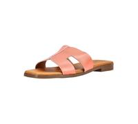 Pantolette OH MY SANDALS "Oh My Sandals Pantoletten Leder", Damen, Gr. 38, coral, Leder, Schuhe Pantolette (49481718-38) coral