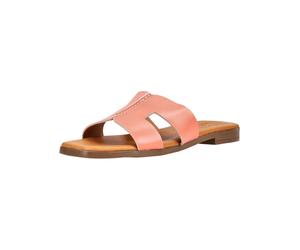 Pantolette OH MY SANDALS "Oh My Sandals Pantoletten Leder", Damen, Gr. 40, rosa (coral), Leder, Schuhe Pantolette (49481718-40) coral