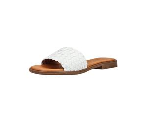 Pantolette OH MY SANDALS "Oh My Sandals Pantoletten Leder", Damen, Gr. 41, weiß, Leder, Schuhe Pantolette (27482751-41) weiß