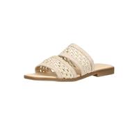 Pantolette PAUL GREEN "Paul Green Pantoletten Leder/Textil", Damen, Gr. 41, natur, Leder, Textil, Schuhe Pantolette (52298166-41) natur