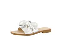 Pantolette PAUL GREEN "Paul Green Pantoletten Lederimitat", Damen, Gr. 40, silber (metallic silber), Lederimitat, Schuhe Pantolette (49455747-40) metallic silber