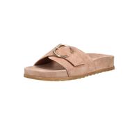 Pantolette PAUL GREEN "Paul Green Pantoletten Veloursleder", Herren, Gr. 41, braun, rosa, Veloursleder, Schuhe Pantolette (93406963-41) braun, rosa