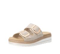 Remonte Damen Klassische Sandalen D0Q66, Frauen Sandalen,lose Einlage,Sommerschuhe,Freizeitschuhe,offene Schuhe,Strandschuhe,beige (62),43 EU