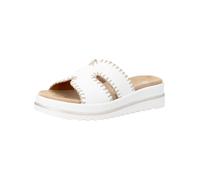 Pantolette REMONTE "Remonte Pantoletten Glattleder", Damen, Gr. 42, weiß, Glattleder, Schuhe Pantolette (92723855-42) weiß