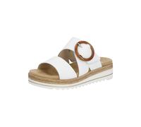 Pantolette REMONTE "Remonte Pantoletten Leder", Damen, Gr. 44, weiß, Leder, Schuhe Pantolette (58156668-44) weiß