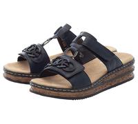Rieker Damen Pantolette Sandale 62936-14 Blau Größe 37