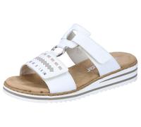 Rieker Damen Klassische Sandalen V0636, Frauen Sandalen,Freizeitschuhe,Sommerschuhe,offene Schuhe,Strandschuhe,Weiss (80),37 EU / 4 UK