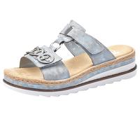 Rieker Damen Sandalen V7986-12 - Freizeitschuhe Blau Größe 41