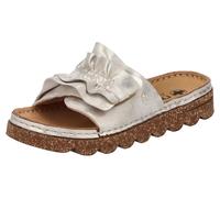 Rieker Pantolette V8763-60 Damen Beige/Gold Muschel Größe 43 EU