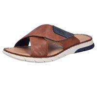Rieker Herrenschuhe Pantoletten cuoio/denim cuoio/denim - Gr. - 43