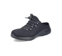 Pantolette RIEKER "Rieker Pantoletten Textil", Damen, Gr. 39, schwarz (schwarz, schwarz), Textil, Schuhe Pantolette (39342629-39) schwarz, schwarz