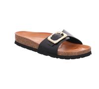 Pantolette ROHDE "ALBA", Damen, Gr. 39, schwarz, Leder, unifarben, Schuhe Pantolette, Sommerschuh, Strandschuh, Hausschuh mit vorgeformten Tieffußbett (42120428-39) schwarz