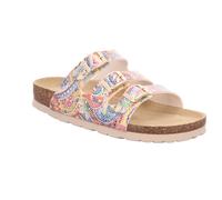 Pantolette ROHDE "Alba", Damen, Gr. 40, beige multicolor, Nubuklederimitat, mehrfarbig, Basic, Schuhe Pantolette, Sommerschuh, Hausschuh mit drei verstellbaren Schnallen (78246361-40) beige multicolor