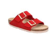 Pantolette ROHDE "ALBA", Damen, Gr. 41, rot, Veloursleder, unifarben, Schuhe Pantolette, Sommerschuh, Hausschuh, Zweischnaller, Strandschuh mit Softfußbett (63218169-41) rot