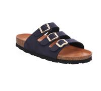 Pantolette ROHDE "ALBA", Herren, Gr. 39, nachtblau, Nubukleder, unifarben, Schuhe Pantolette, Sommerschuh, Hausschuh mit drei verstellbaren Schnallen (72942722-39) nachtblau