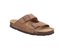Pantolette ROHDE "GRADO", Herren, Gr. 44, camelfarben, Veloursleder, unifarben, Schuhe Pantolette, Sommerschuh, Hausschuh, Schlappen, Strandschuh mit Softfußbett (30811740-44) camelfarben