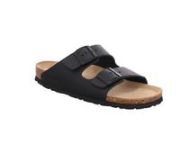 Pantolette ROHDE "Grado", Herren, Gr. 44, schwarz, Leder, Schuhe Pantolette, Sommerschuh, Schlappen, Poolslides, ergonomisch geformtes Fußbett (21382019-44) schwarz