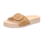 Pantolette ROHDE "MATERA", Herren, Gr. 39, natur, Veloursleder, unifarben, Schuhe Pantolette, Sommerschuh, Strandschuh, Urlaubsschuh mit verstellbarer Schnalle (10011112-39) natur
