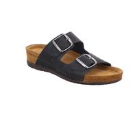 Pantolette ROHDE "Rodigo-40", Damen, Gr. 39, schwarz, Nubukleder, Schuhe Pantolette, Hausschuh, Sandale, Komfortschuh mit Keilabsatz (37459718-39) schwarz