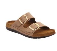 Pantolette ROHDE "Rodigo-D", Damen, Gr. 35, beige (natur), Leder, Schuhe Pantolette, Sommerschuh, Schlappen, Hausschuh mit Schnallenverschluss (13407424-35) natur
