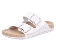 Pantolette ROHDE "RODIGO", Damen, Gr. 37, weiß, Leder, unifarben, Basic, Schuhe Pantolette, mit vorgeformtem Fußbett (64389536-37) weiß