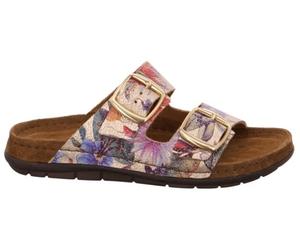 Pantolette ROHDE "Rodigo", Damen, Gr. 39, gold (gold (29)), Leder, Schuhe Pantolette, Keilabsatz, Sommerschuh, Schlappen mit Softfußbett (61338038-39) gold (29)