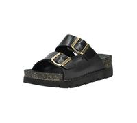 Pantolette ROHDE "Rohde Pantoletten Leder", Damen, Gr. 36, schwarz, Leder, Schuhe Pantolette (95854406-36) schwarz