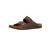 Rohde Herren Pantolette Leder Clog Schnalle Memoryfussbett bequem Rodigo-H 5918, Größe:41 EU, Farbe:Braun