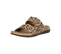 Rohde Damen Pantolette Leder Zweischnaller mit Leopardenmuster Rodigo-D 5890
