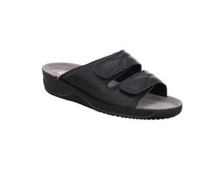 Pantolette ROHDE "Soltau-40", Damen, Gr. 35, schwarz, Lederimitat, Basic, Schuhe Pantolette, Komfortschuh, Klettschuh mit Keilabsatz (18739453-35) schwarz
