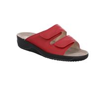 Rohde Damen Pantolette Leder Weite F 1/2 bequemer Keilabsatz Soltau-40 1940, Größe:40 EU, Farbe:Rot
