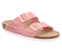 Pantolette ROHDE "SUNNYS N12", Damen, Gr. 36, rosa (rose), Veloursleder, Schuhe Pantolette, Sommerschuh, Hausschuh, Zweischnaller, Strandschuh mit Softfußbett (35273137-36) rose