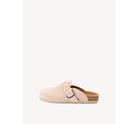Tamaris Damen Pantoletten, Frauen Clogs, Pantoletten,bequemlichkeit,daempfung,elegant,Glitzer,Grey,Gruen,komfortable,laessig,Light Rose,36 EU