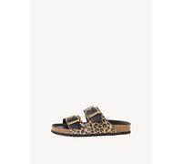 Damen-Pantolette BLACK/LEOPARD - Gr. - 37