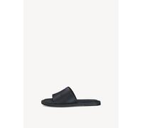 Tamaris Damen Flat Mules Leder, schwarz, 37 EU