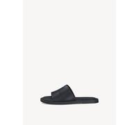 Tamaris Damen Pantolette Mules Leder flach Schwarz Größe 40 EU