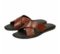 Pantolette SIOUX "Minago", Herren, Gr. 43 (UK 9), braun, Obermaterial: 100% Lammnappaleder LANA. 100% Polyurethan PU., Schuhe Pantolette (23834360-43) braun