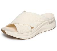 Pantolette SKECHERS "ARCH FIT 2.0 SANDAL-", Damen, Gr. 40, sanftes weiß, Textil, Schuhe Pantolette, Sandale, Sommerschuh, Strandschuh in veganer Machart (52801659-40) sanftes weiß